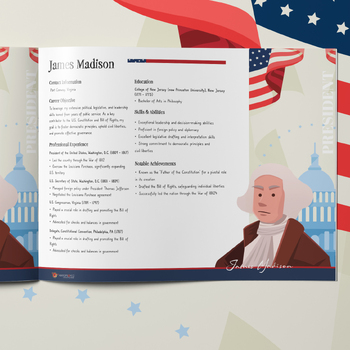 Preview of President Thomas Jefferson—A Biographical Resume Building Activity