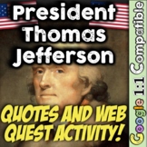 President Thomas Jefferson Quotes Activity and Web Quest