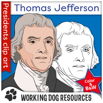 Preview of President Thomas Jefferson clip art