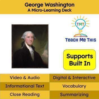 Preview of President Washington Informational Text Reading Passage and Activities