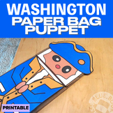 President Washington Paper Bag Puppet Craft - Activity - M