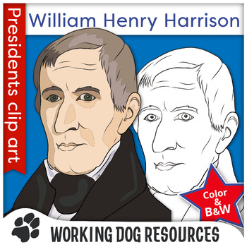 Preview of President Willam Henry Harrison clip art