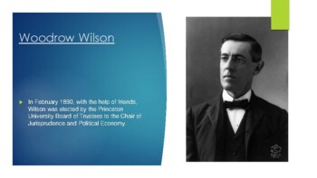 President Woodrow Wilson Biography PowerPoint