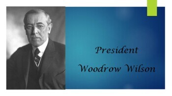 Preview of President Woodrow Wilson and Vice President Marshall Biography PowerPoint