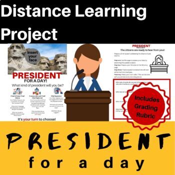 Preview of President for a day: Distance Learning PROJECT