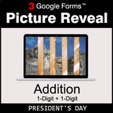 President's Day: 1-Digit Addition - Google Forms Math Game