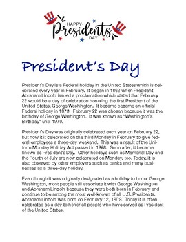 Preview of President's Day