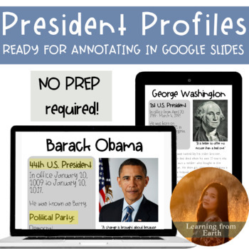 Preview of U.S. President Biographies Differentiated Reading