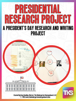 Preview of President's Day!  A Presidents Research and Writing Project PLUS Centers!