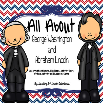 Preview of President's Day Activites with George Washington and Abraham Lincoln