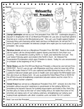 presidents day kindergarten lesson plans