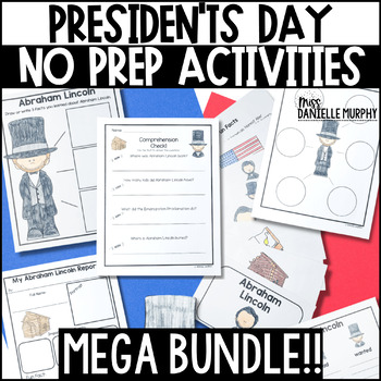 Preview of President's Day Activities MEGA BUNDLE l President's Day Craft