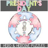 President's Day Activities or Presidents Biography Puzzles