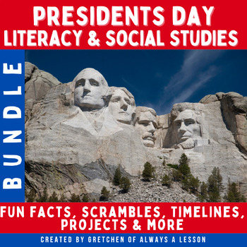 President's Day Fact and Research Project BUNDLE by Always A Lesson