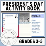 President’s Day Activity Book Printable No Prep Grades 3-5