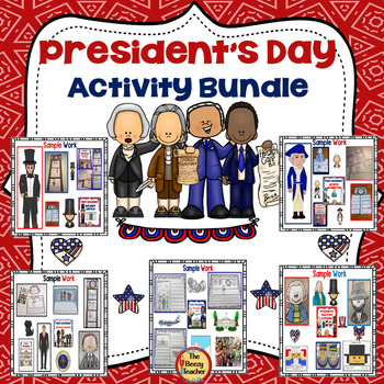 Preview of President's Day Activity Bundle | Crafts | Comprehension | Writing