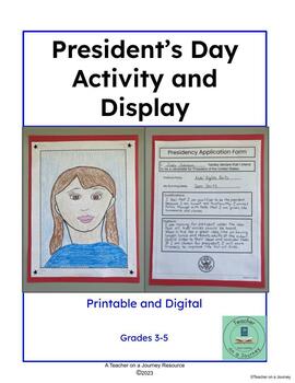Preview of President's Day Activity and Display