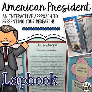 Preview of President's Day American President Research Report Lapbook