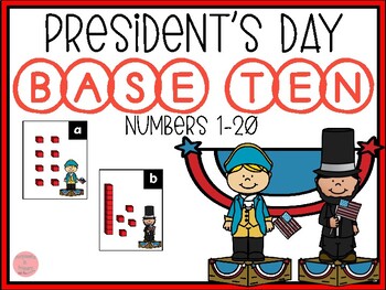Preview of President's Day Base Ten Blocks