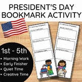 President's Day Bookmark Activity If I Were The President