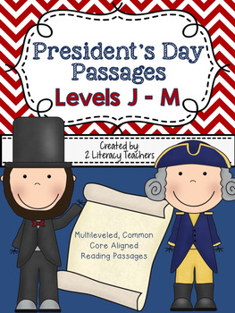 Preview of President's Day: CCSS Aligned Leveled Reading Passages and Activities J - M