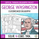 President's Day Codebreaker Biography, Elementary, Middle 