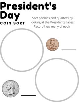 Preview of President's Day Coin Sort