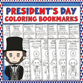 President's Day Coloring Bookmarks | US Presidents' Day Co