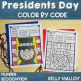 President's Day Coloring Pages Sheets Counting Color by Number
