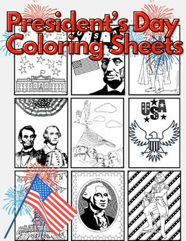 Preview of President’s Day Coloring Sheets