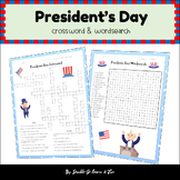 President's Day Crossword&Word Search 3-5 President's Day 