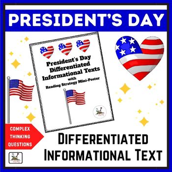 Preview of President's Day Differentiated Informational Text