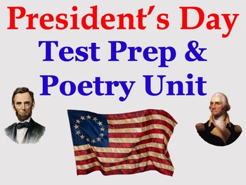 Preview of President's Day Themed High School ELA & Social Studies Test Prep Unit
