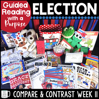 Preview of President's Day Election Activities Book Companion Reading Comprehension