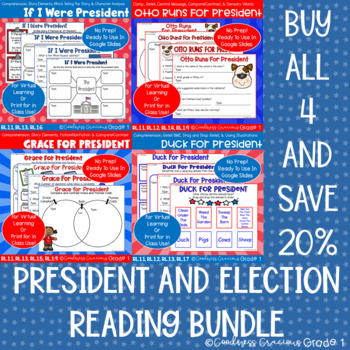 Preview of President's Day, Election, President Read Aloud Bundle