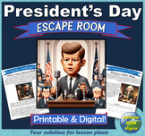 President's Day Escape Room Activity! (Digital & Printable