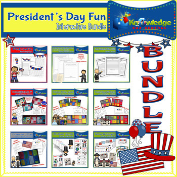 Preview of President's Day Fun Interactive BUNDLE