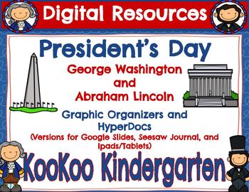 Preview of President's Day Graphic Organizers Digital Resources