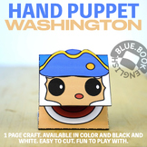 Memorial Day Hand Puppet Craft , Letter W, Washington Coloring
