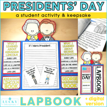 Preview of President's Day Activities with Craft & Writing - If I Were President Writing