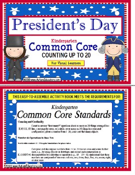 Preview of President's Day Math Activity Count to 20 for Special Education