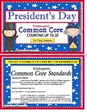 President's Day Math Activity Count to 20 for Special Education