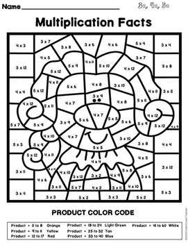 President's Day Math: Color By Number Multiplication by Coast 2 Coast ...