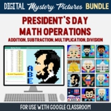 President's Day Math Google Classroom Digital Mystery Pict