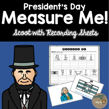 Preview of President's Day Math: Measuring Task Cards - Standard or Non-Standard Units