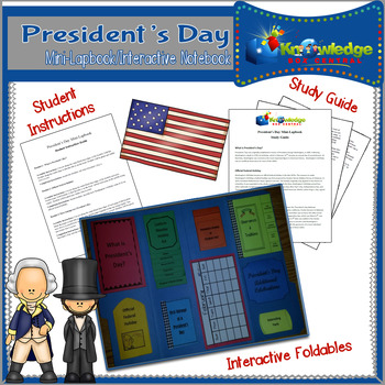 Preview of President's Day Mini-Lapbook/Interactive Notebook - EBOOK