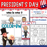 President's Day Pack: Washington & Lincoln Facts, Writing,