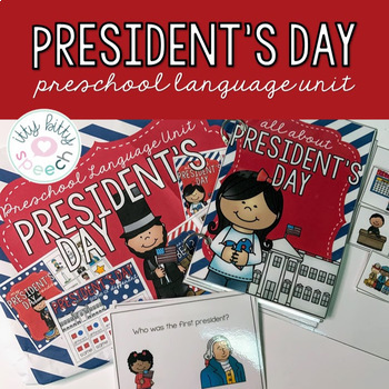 Preview of FREEBIE President's Day Preschool- Speech & Language Unit