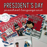 FREEBIE President's Day Preschool- Speech & Language Unit