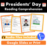 President's Day Reading Comprehension Passages and Questio